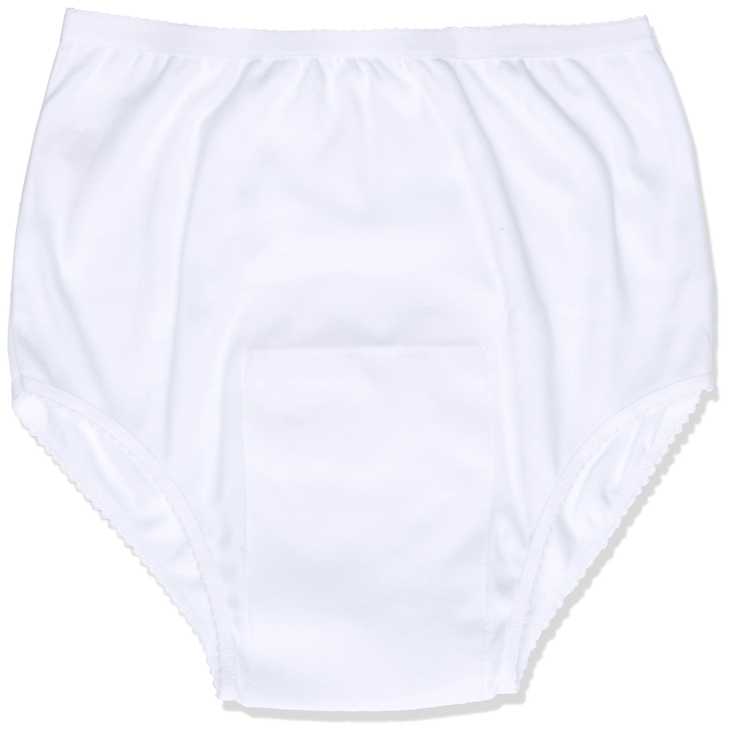 Performance Health P&S Healthcare White Ladies Pouch Incontinence Brief, X-Large, 100 Percent Cotton Briefs, Incontinence Pants Undergarments for Elderly, Handicapped and Disabled Individuals
