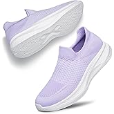 Womens Walking Shoes Slip on Tennis Shoes Non Slip Breathable Athletic Gym Workout Cross Training Sneakers