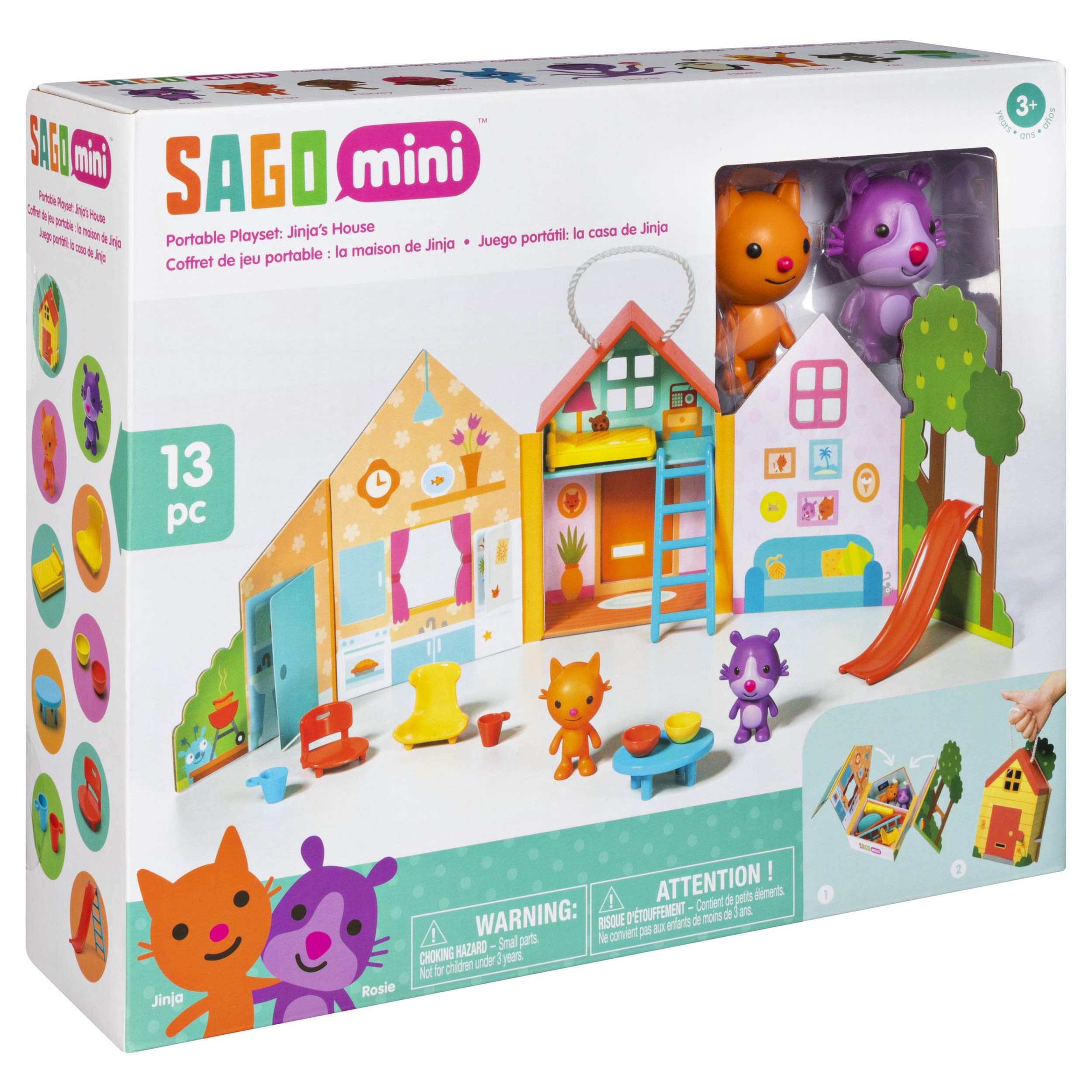 Sago Mini Jinja's House Portable Playset, For Ages 3 & Up, 2018