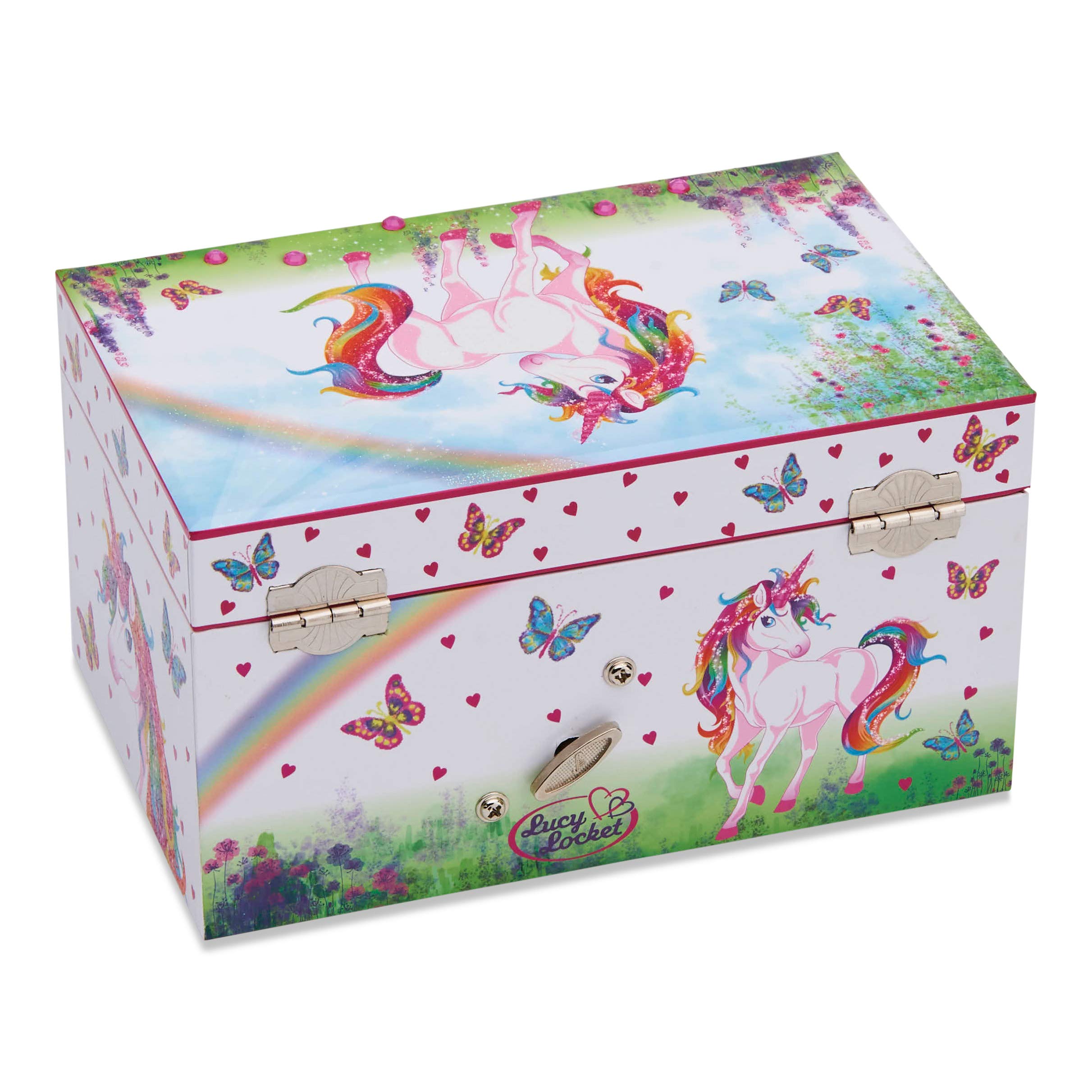 Lucy Locket Magical Unicorn Musical Jewelry Box for