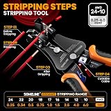 SOMELINE Ferrule Crimping Tool Kit 36 Ferrule Types AWG 24–8 with Stripper view 5