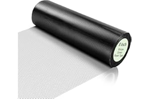 CroBlissful Extra Wide 8 inch x 20 ft Window Screen Tape Mesh Repair Strong Adhesive Waterproof Fiberglass Screen Repair Kit Patch for Window Door Tears Holes(Black)