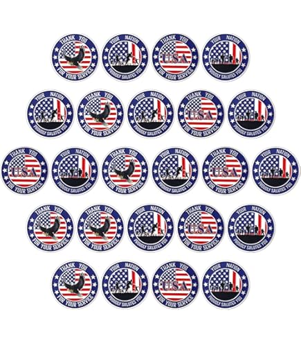 20 Pcs Military Challenge Coins - Veterans Thank You For Your Service Coins Bulk Set For Men & Women