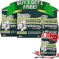 Sprinkle & Sweep Pet Accident Cleanup for all Hard Surface - Non Toxic Quick Pet Mess Cleaner & Odor Remover for Urine, Poop, Vomit, Diarrhea & Potty Training 4 Pack (15oz Each)