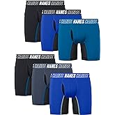 Hanes boys Moves Underwear, Anti-chafe Boxer Briefs for Boys, 6-pack