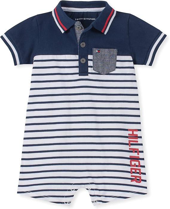 Tommy Hilfiger Baby Boys Romper, Navy/White 36 Months Amazon.ca