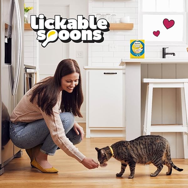 TEMPTATIONS LICKABLE SPOONS, SOFT LICKABLE CAT TREATS, ADULT WET CAT TREATS, SAVORY SALMON AND TEMPTING TUNA FLAVOR, 8 SPOONS, PACK OF 12 (96 TOTAL)