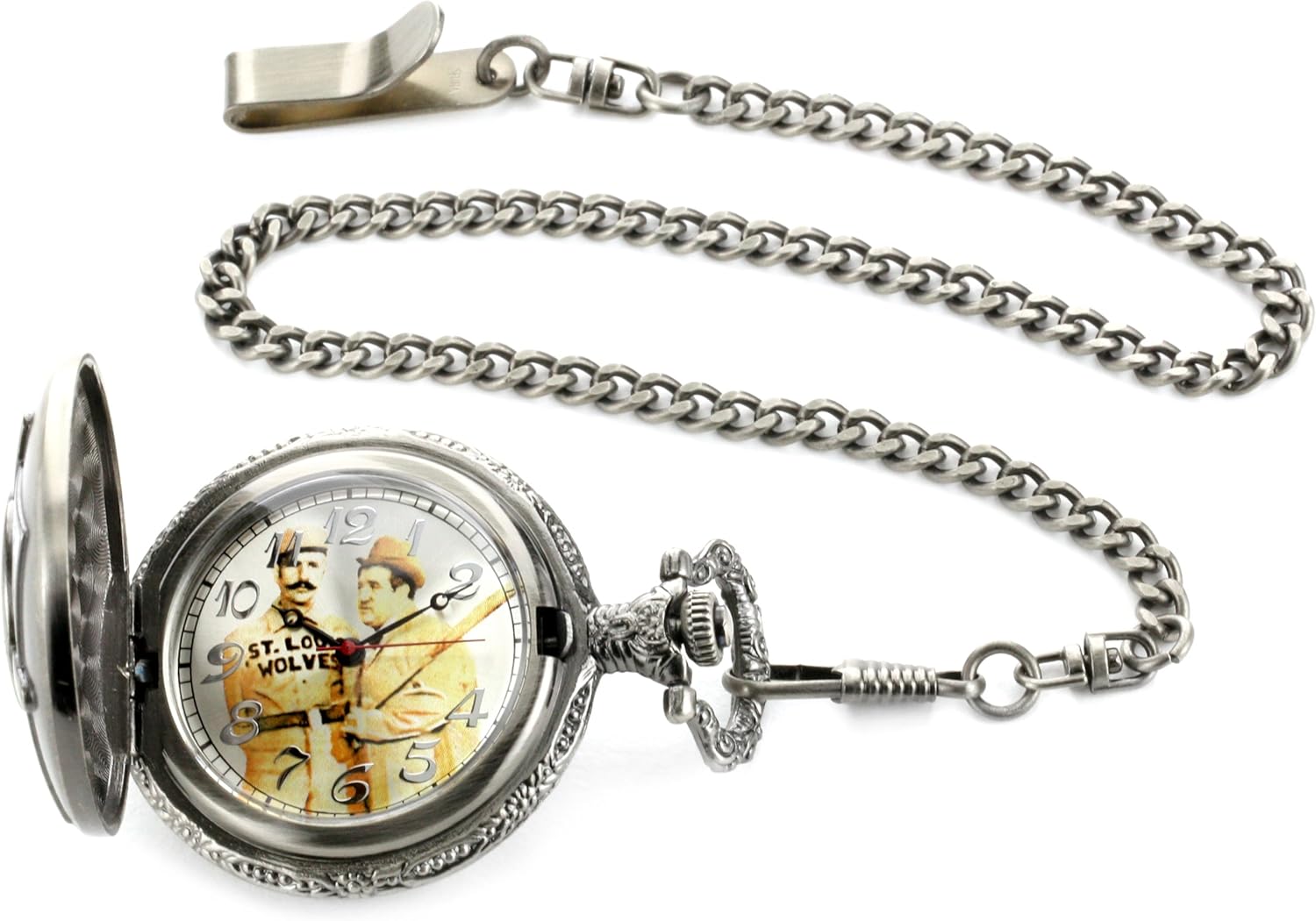 Abbott & Costello"Who's On First?" Men's Classic Metal Pocket Watch