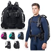 Oceanic Photon Air BCD, Mens | Lightweight Scuba Buoyancy Compensator | Modular Harness System for Custom Fit | Integrated Weight System | Travel-Ready Performance Dive BC