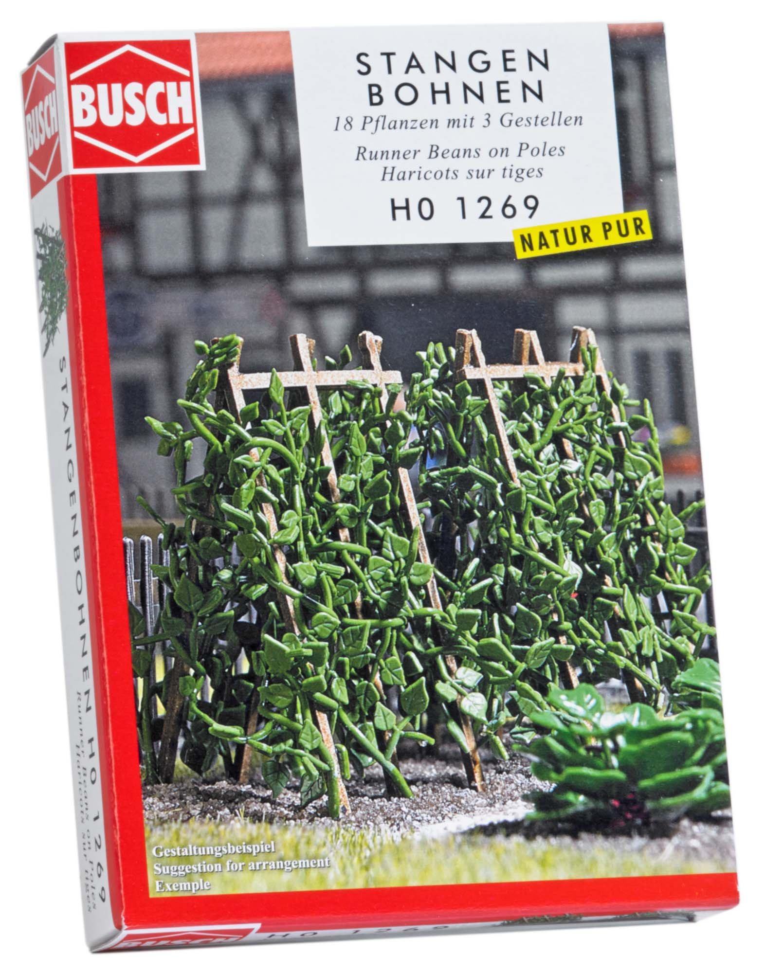 Busch 1269 Bean Plants on Wood Poles HO Scale Scenery Kit