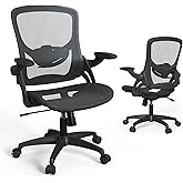 KIZECK Modern Ergonomic Mesh Home Office Computer Desk Chair with Wheels and Height Adjustable Lumbar Support for Adult Student