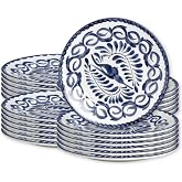 Anfora Puebla Blue Luncheon Plate