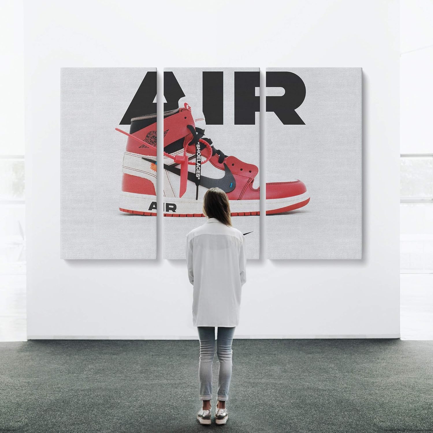 sneaker canvas wall art