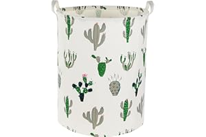 TIBAOLOVER Kids Laundry Basket Kids Hamper Baby Laundry Hamper Toy Storage Bin for Boys Room Decor Nursery Hamper Gift Baskets for Bedroom Bathroom(Green and Gray）