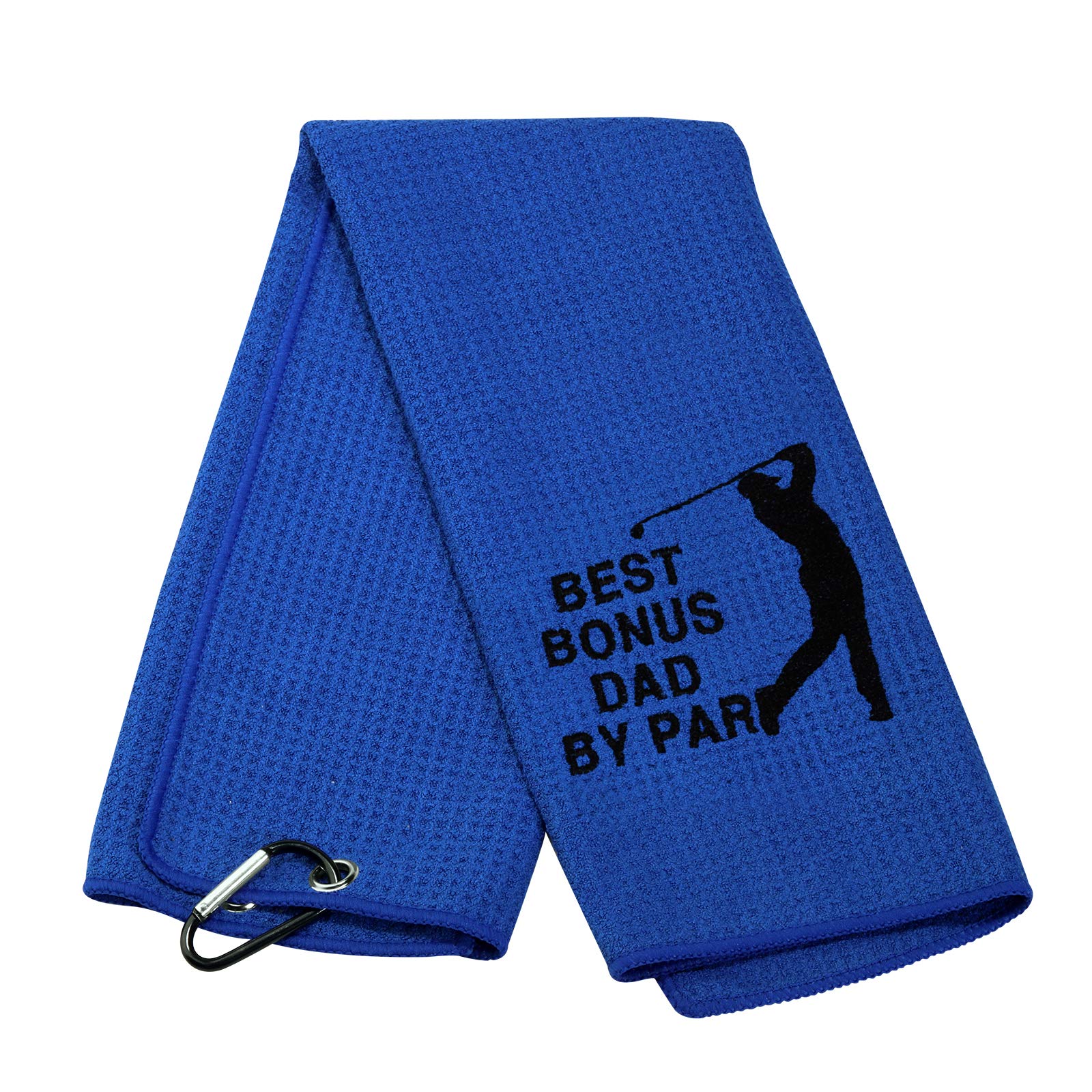 Step Dad Golf Towel Embroidered Golf Towel Gift Golf Father Gift Golf Towel Gift Best Bonus Dad by Par Golf Towel (Best Bonus Dad T)
