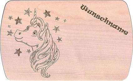 Farbklecks-Collection Frühstücksbrettchen - Einhorn 5