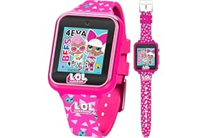 ACCUTIME LOL Surprise Touchscreen Exclusive Pink Smartwatch for Kids – Engaging Educational Games, Step Counter, Camera, Alarm & More – Fun & Interactive Timepiece (LOL4264AZ)