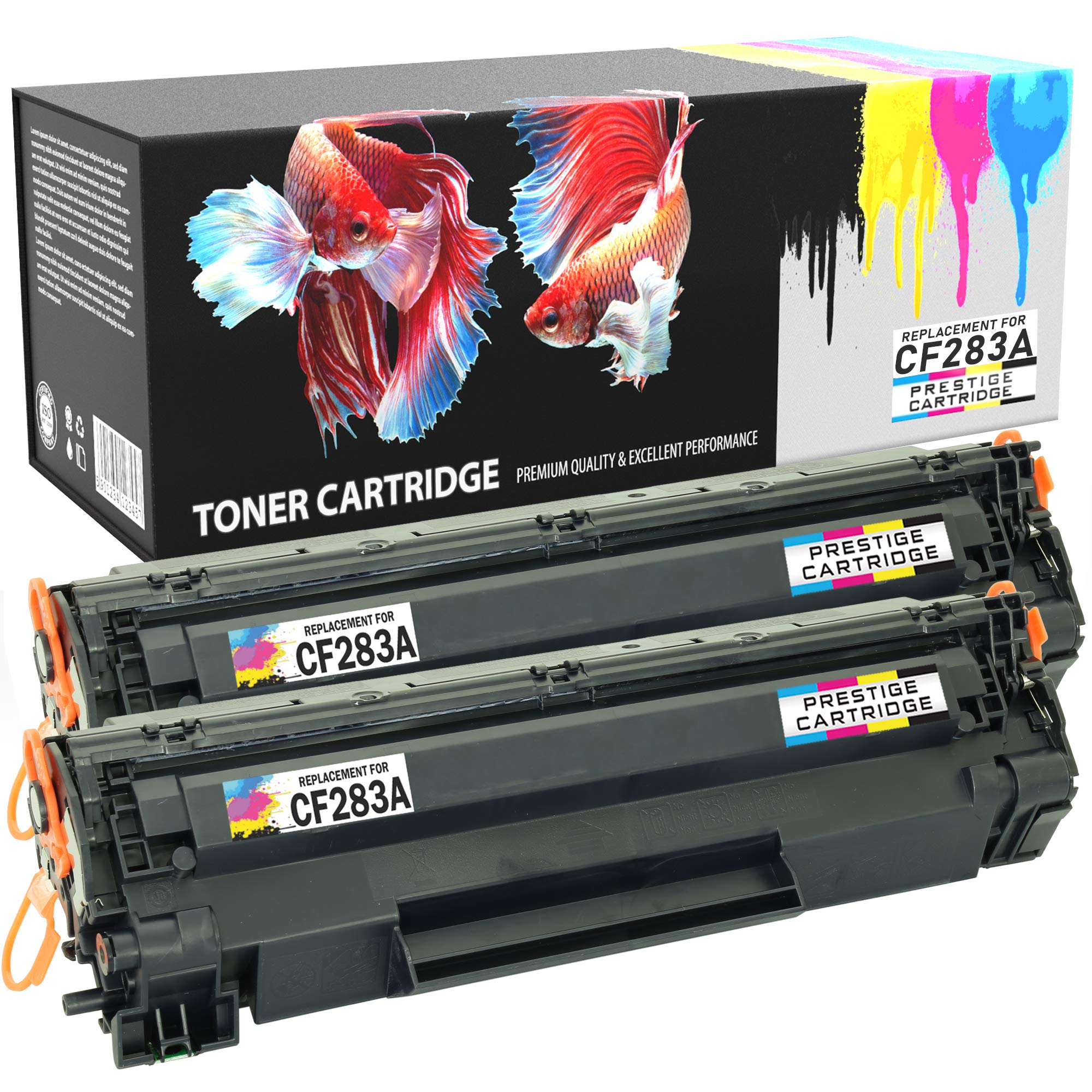 Prestige Cartridge CF283A 83A Toner Cartridges Compatible with HP LaserJet Pro M201dw M201n MFP M125nw M125a M127fn M127fw M225dn M225dw | Pack of 2