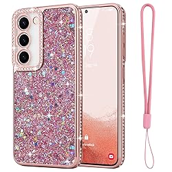 Lafunda for Samsung Galaxy S22 Case Glitter, Luxury