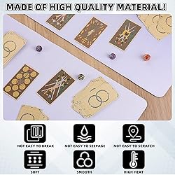 Yexiya 6 Pcs Playing Card Mat Sublimation Blanks