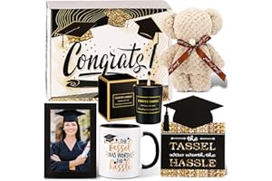 CINLILIAN 2024 Graduation Gifts, Funny Class of 2024 Graduation Gifts for Her Him, Best High School College Master Congrats Grad Gift Box,The Tassel was Worth The Hassle Congratulation Gifts for Girls Women Men
