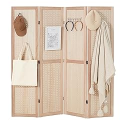 Haddockway 4 Panel Pegboard Display 5 Ft Folding