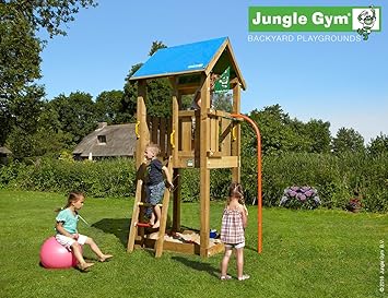 JUNGLE GYM Spielturm Jungle CASTLE mit Rutschstange, Komplettbausatz