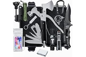 ACEROMT Survival Kit, Gifts for Men Dad Husband, Emergency Survival Gear and Equipment Fishing Hunting Birthday for Men Camping Accessories Cool Gadegt Emergency Kit Camping Gear