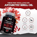Nu U Nutrition Antarctic Krill Oil 2000mg 150 Softgels Astaxanthin Phospholipids view 6