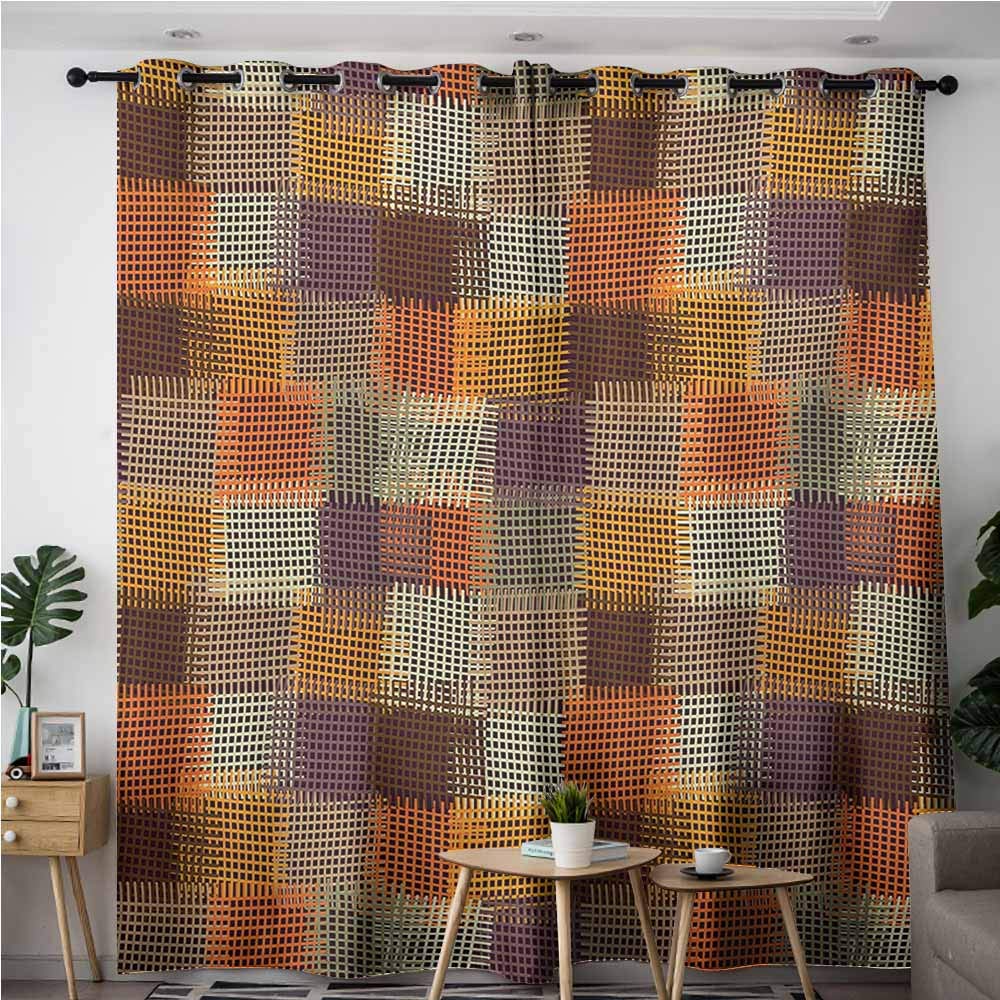 Amazon Com Vividx Kids Curtains Geometric Grunge Checkered And