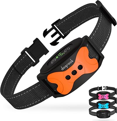 DogRook Anti Barking Collar Humane No Shock 2 Modes Small to Large Dogs