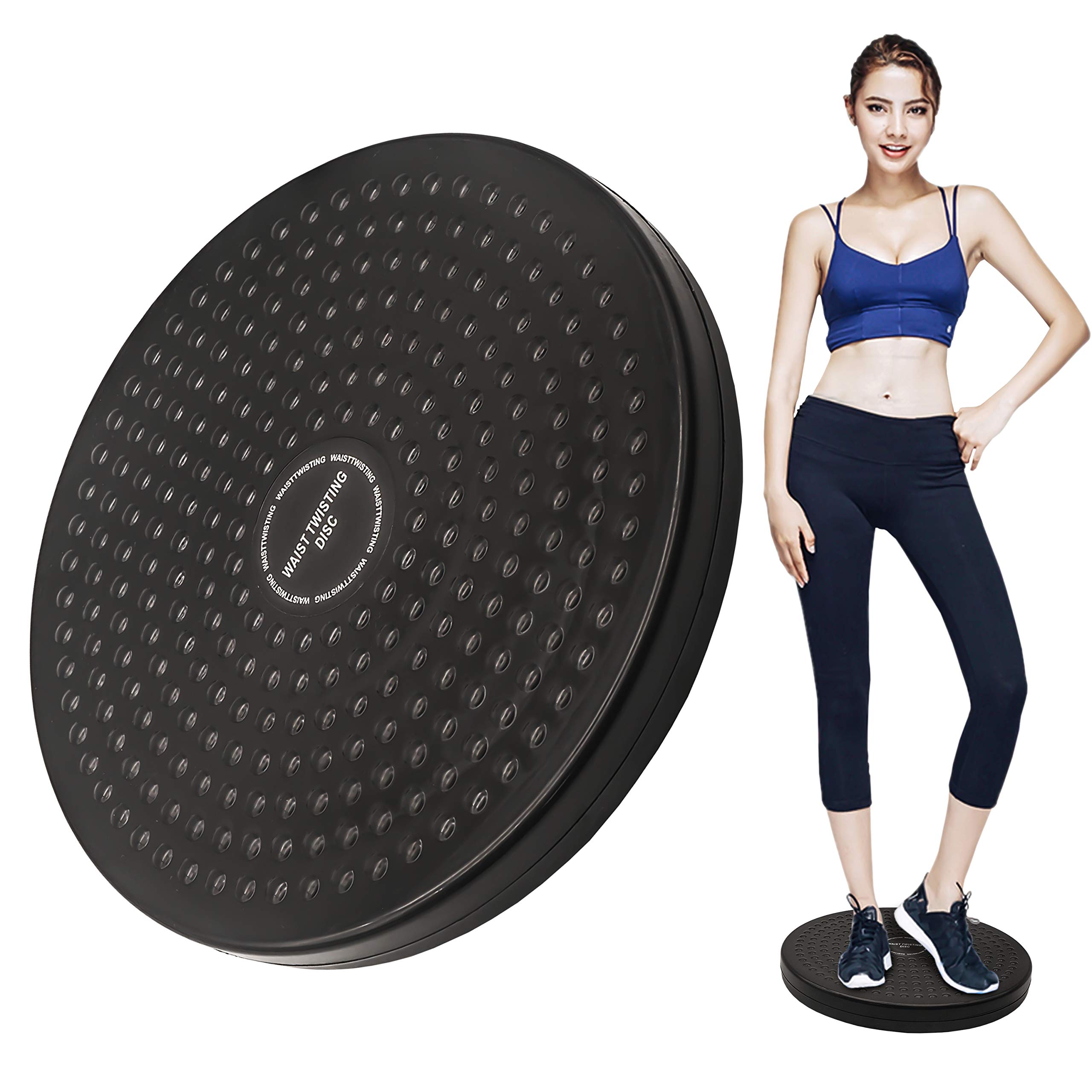 Sport Waist Twist Disc, Balance Board with Non-Slip Safety Platform, Aerobic Exercise Disc Exerciser Rotating Board, Fitness Waist Exercise Equipment