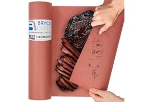 Bryco Goods Pink Butcher Paper Roll - 24 Inch by 175 Feet - Food-Grade Peach Butcher Paper for Smoker, BBQ, Grilling, Smoking Meat & Brisket - Unbleached, Unwaxed, Uncoated - USA Made