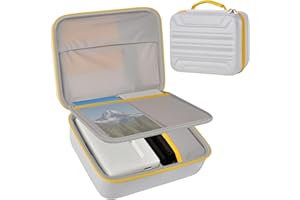 Portable Printer Carrying Case for Kodak Dock Plus 4PASS/ for Kodak Dock 4x6, Photo Paper Organizer with Protective Divider, 