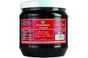 Grandes Distilleries Peureux Griottines Morello cherries in Kirsch liqueur (without stalks) - 1ltr