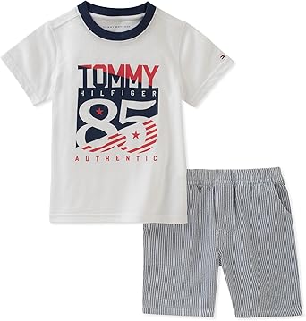 tommy hilfiger shirt and shorts set