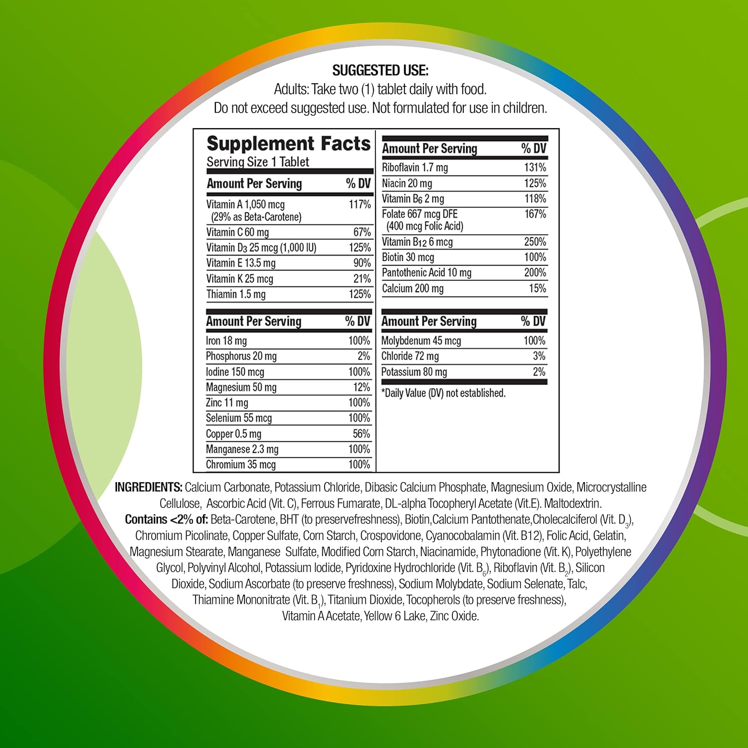 Centrum Adult Multivitamin/Multimineral Supplement with Antioxidants, Zinc and B Vitamins - 300 Count: Health & Personal Care