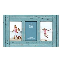 Prinz Homestead Blue Three-Picture Frame, 4 x 6
