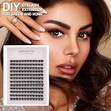 LYMYBETY Cluster Lashes Extensions 144P D Curl 10mm 12 Rows 12Pcs/Row view 7