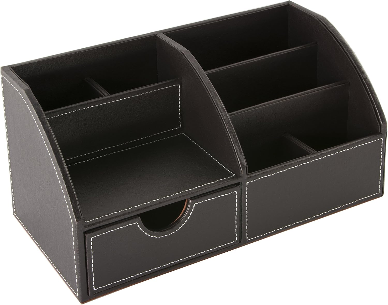 Osco Faux Leather Desk Organizer Brown Amazon.co.uk Office Products