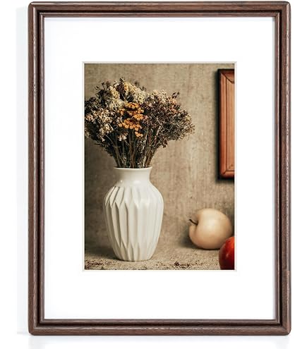 Amazon.com: 8.5x11 Picture Frame, Natural Solid Walnut Wood Frame