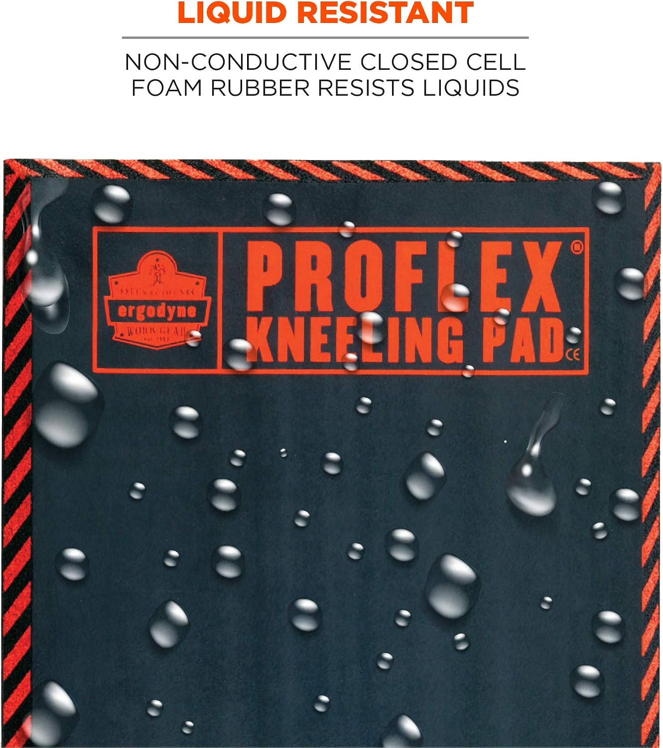 Ergodyne ProFlex 385 Kneeling Pad, Foam Knee Cushion, Water Resistant Kneeling Mat, 16" x 28" x 1", Black, 16-by-28-Inch - Image 5