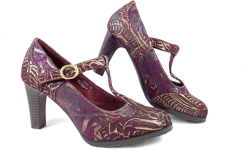 wine coloured shoes uk