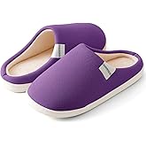 HUXMEYSON Slippers for Women, Womens Slippers Indoor Outdoor with Memory Foam, Cozy & Warm House Slippers for Woman with Anti-Slip Rubber Sole