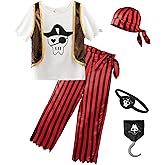 ReliBeauty Boys Pirate Costume Child Role Play Set