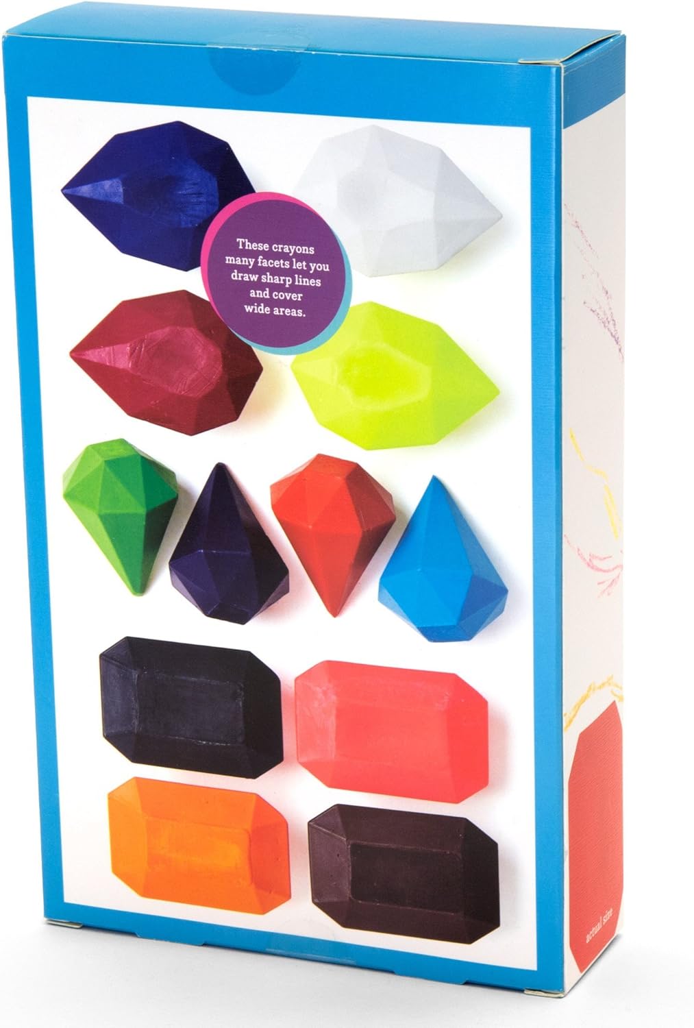 Kid Made Modern Gem Jackpot Crayon Set - 12 Fun Shaped Coloring Crayons: Toys & Games