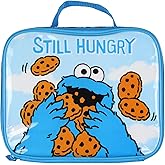 INTIMO Sesame Street Still Hungry Cookie Monster All Over Insulated Lunch Box Bag Tote 10"