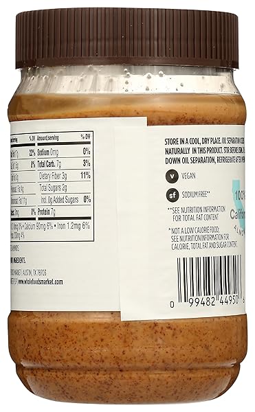 365 BY WHOLE FOODS MARKET, ALMOND BUTTER CREAMY, 16 OUNCE