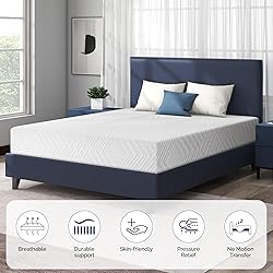 IULULU Twin Mattress, 10-Inch Twin Memory Foam