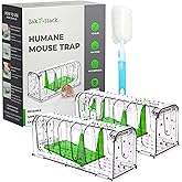 Zakattack, Premium Humane Mouse Trap, Mouse Traps Indoor for Home, Safe for Kids and Pets, Catch and Release, Reusable, for S